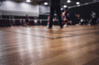 © Lost_in_the_Midwest - low level selective focus on gym floor at a youth volleyball match