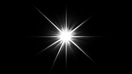 Wall Mural - sun rays overlay. sun rays light isolated on black background for overlay design. transparent sunlig
