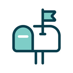 Poster - Take a look at this amazing icon of mailbox in modern style