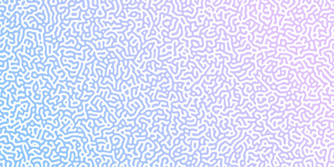 Poster - Turing Abstract Pattern, suitable for any business. White and blue color diffusion reaction seamless pattern.An abstract Reaction-diffusion or Turing pattern formation, coral reef, natural texture,	