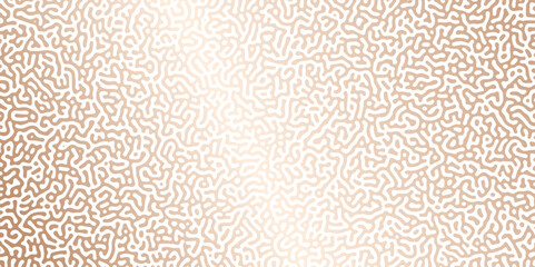 Poster - Turing Abstract Pattern, suitable for any business. golden gradient color diffusion reaction seamless pattern.An abstract Reaction-diffusion or Turing pattern formation, coral reef, natural texture,	
