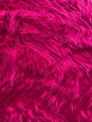 Wall Mural - A close up of a pink fur texture