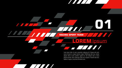 Racing background. Racing sport background design. Car race stripes. Speed line sticker design. Graphic sport decal element. Automobile decoration. Rally dynamic. Racing design with grunge style