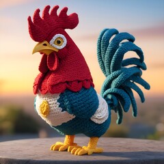 Wall Mural - rooster stuffed doll 