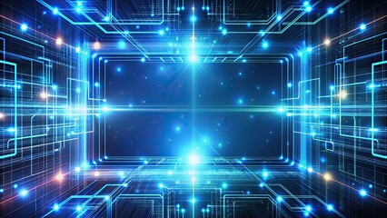Abstract technology background with glowing lines and digital elements, digital, technology, abstract, background