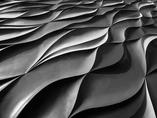 Wall Mural - Grey curve texture wall art shade shadow Abstract background