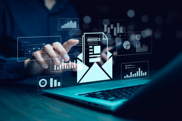digital e-invoice and statement software for online transactions.payment and billing invoices busine