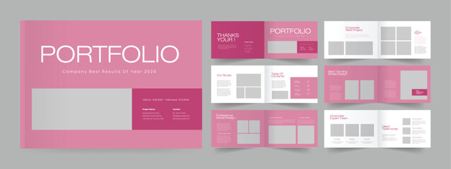 Wall Mural - classic and timeless design portfolio, landscape architecture portfolio template