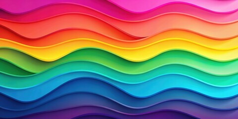 Colorful wavy shapes in beautiful gradient wallpaper design, ,wallpaper, wavy, shapes, colorful, gradient, pattern