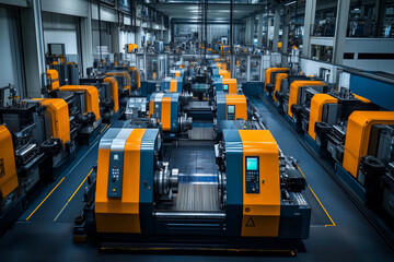 Poster - Modern machining facility showcases advanced technology and efficiency