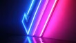 © Nathan - Vibrant neon arrow design in blue and pink tones, creating a dynamic visual impact.