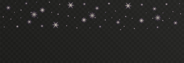 Wall Mural - vector space stars png. glowing stars on transparent background. space star background.