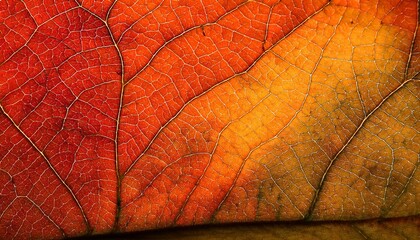 orange and yellow leaf background. сlose up of leaf texture