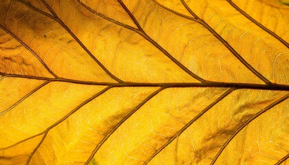 yellow leaf background. сlose up of leaf texture