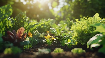 The Lush Vegetable Garden