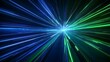 © Tackey - Dynamic Abstract Light Burst with Blue and Green Radiance for Futuristic Backgrounds and Digital Art Projects
