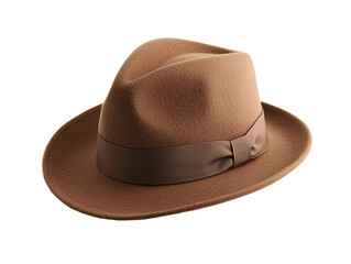 Wall Mural - a brown hat with a brown ribbon