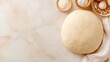 © Friedbert - Fresh Homemade Dough on Marble Surface with Baking Ingredients