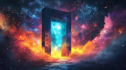 Wall Mural - Mystical Cosmic Gateway