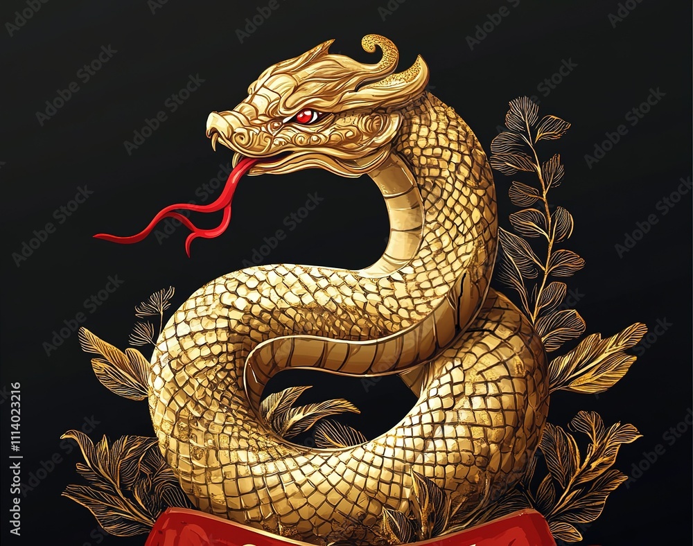 2025 will be the year of the snake in the Chinese horoscope. Golden ...