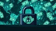 © PixPro Studios - Secure lock with money symbols designed for financial protection and investment safety