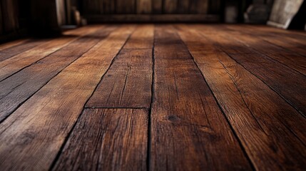 Wall Mural - Wooden floor deck backgrounds hardwood flooring.
