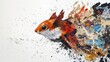 © ThatWorksMedia - Expressive Squirrel Painting: A blend of abstract and realism, capturing the dynamic energy of wildlife through vibrant colors and textured brushstrokes.