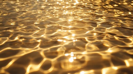 Wall Mural - sunlight reflects beautifully on rippling water surface during warm afternoon at a serene lakeside l