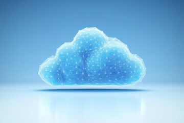 Wall Mural - cloud computing network technology hexagonal structure