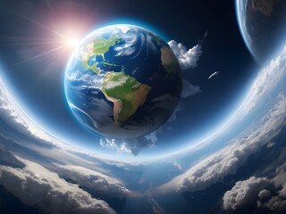 Wall Mural - earth in space
