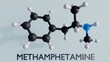 © Love Employee - Molecular structure of Methamphetamine, a stimulant drug; 3d rendering