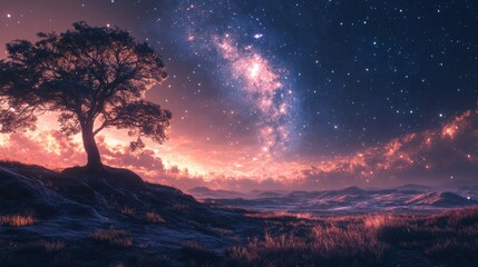 Nature night astronomy planet.