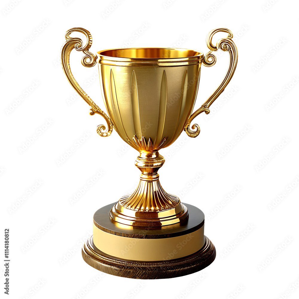 Gold trophy cup isolated png cut out transparent white background new ...