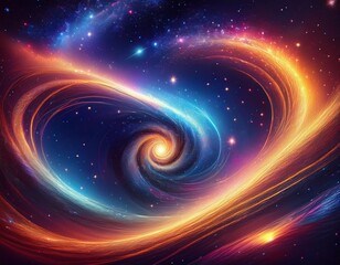 cosmic swirl a symphony of light and stardust where galaxies dance and time stands still