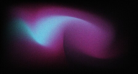 Wall Mural - Purple and dark blue black gradient with rough noise for design 