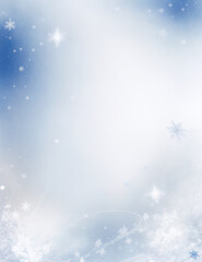 Wall Mural - blue winter background - abstract blue christmas decoration background - Generative AI