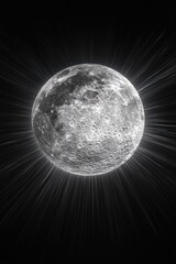 Wall Mural - moon photograph