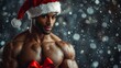 © Nadya - Christmas background with sexy man
