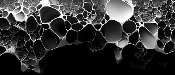 Black and white voronoi pattern