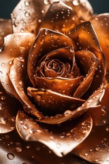 Wall Mural - Water Droplet Rose