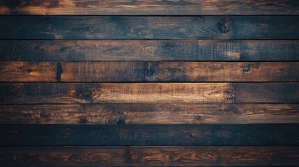 Wall Mural - Wooden texture background with rich dark brown hues, highlighting old rustic timber. The wooden texture creates a warm, organic atmosphere, perfect for various design applications.