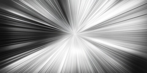 Wall Mural - starburst black white