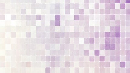 Wall Mural - A serene muted pixel grid with small blocks of soft lavender and light gray, offering a quiet and unobtrusive design