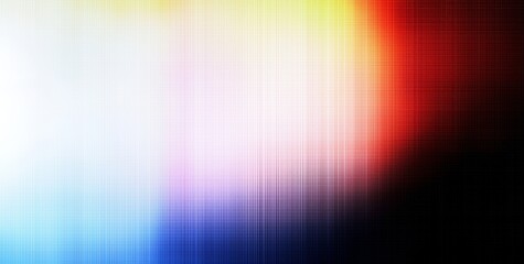 Aufkleber - A dark, grainy background with a color gradient, overlaid with vibrant abstract spots in red, orange, and white on black, enhanced with a noise texture effect.