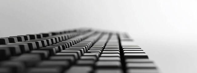 minimalist black keyboard keys technology background computer input office supplies desktop image