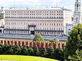 Wall Mural - Moscow, Russia ,Red Square:Kremlin Grand Palace and Moskva river 