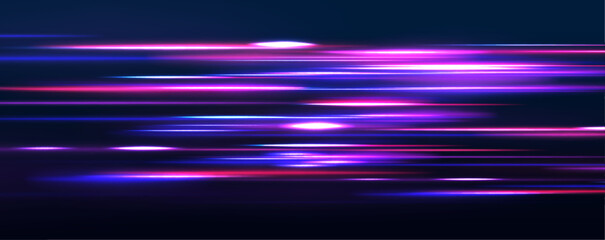 Wall Mural - beautiful glowing light flares and sparks with red and blue special effects, creating a sense of spe