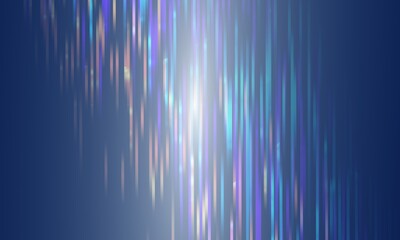 Leinwandbilder - blue geometric shape abstract technology lines on black background
