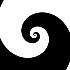 Leinwandbilder - An Abstract Swirl Pattern Illustrated in Striking Black and White Colors for Art Enthusiasts