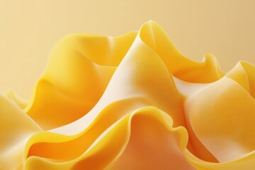 Aufkleber - Abstract Yellow Waves Flowing Smoothly Together